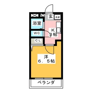 スペーシア追進 B【3階】の間取り