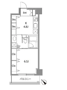 カスタリア中目黒【4階】の間取り