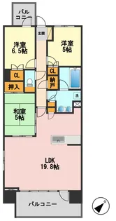 アデニウム新小岩【6階】の間取り