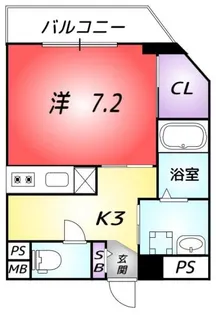 グランフォート常深【3階】の間取り