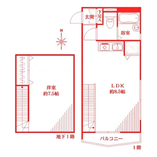 Ceria大倉山【1階】の間取り