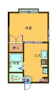 メゾンシブキ駅南【2階】の間取り