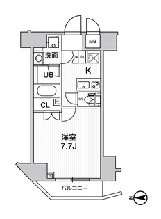 グランド神楽坂【2階】の間取り