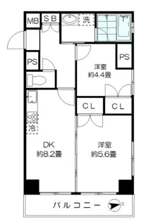 レジデンス上野【10階】の間取り