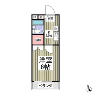 シャトール田口片倉【2階】の間取り