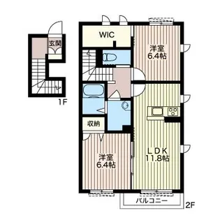 ラヴィエール【2階】の間取り