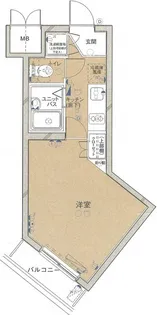 ルーブル中目黒【4階】の間取り