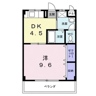 リードハイツ【1階】の間取り