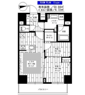 ステージファースト新御徒町II【10階】の間取り