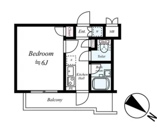 ルーブル新宿西落合七番館【2階】の間取り