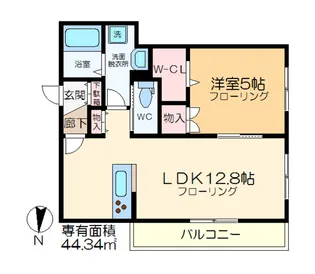 Grand Duo Shinwa【2階】の間取り