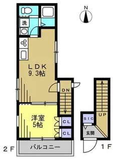 メゾン ソレイユ【2階】の間取り