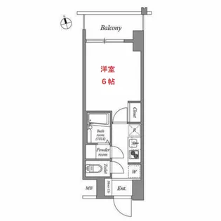 エスタート品川南大井【3階】の間取り