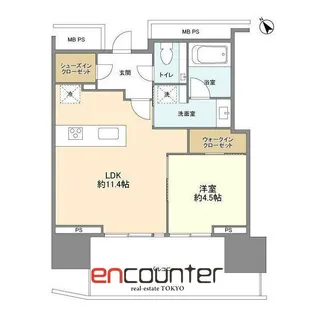 パークコート赤坂檜町ザ タワー【7階】の間取り