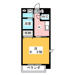 k Smart SHIROKO【10階】の間取り