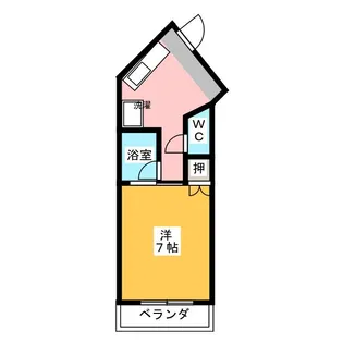 第3クリスタル【4階】の間取り