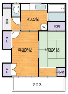 第3安田荘【1階】の間取り
