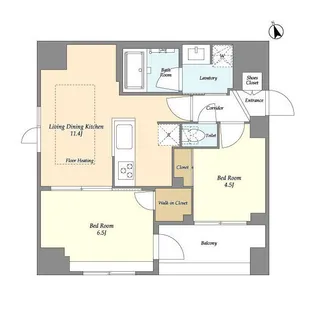 MODIER GINZA EAST【10階】の間取り