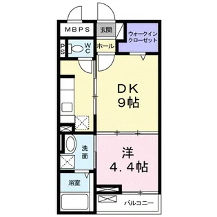 サマーハイツ【1階】の間取り