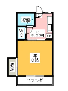 三和ハイツA【2階】の間取り