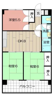 アーバンプラザ21【3階】の間取り