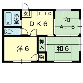 メゾン上ノ郷A【1階】の間取り