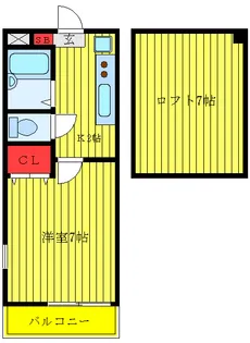 グリーンパレス【2階】の間取り