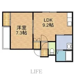 プロシードシティ平岡【2階】の間取り