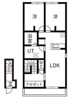 CASAxLABO東野幌【2階】の間取り
