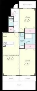 アーベントB【1階】の間取り