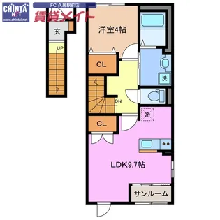 レインボーヒルズ ネクスト【2階】の間取り