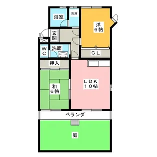 第2スカイマンション【1階】の間取り