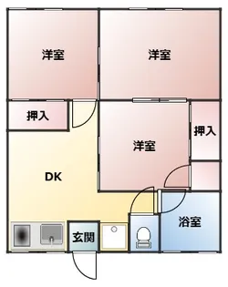 津浦アパート【1階】の間取り