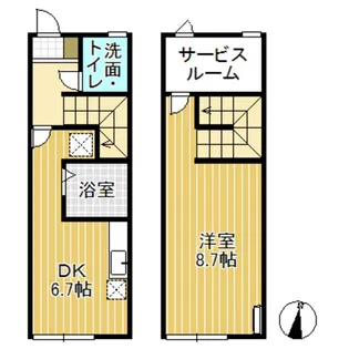 UFキューブ井波【1階】の間取り