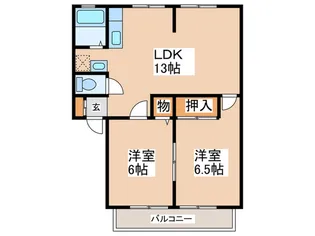 ラ ジオン瑞穂【2階】の間取り