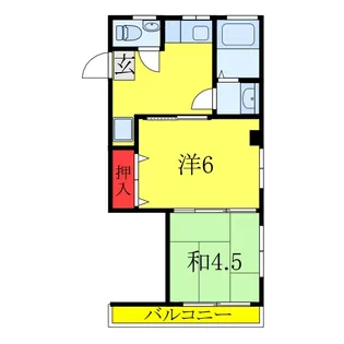 高砂マンション【3階】の間取り