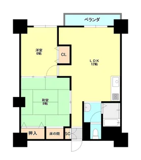 メゾン東山【3階】の間取り