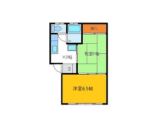 七曲ハイツ【1階】の間取り