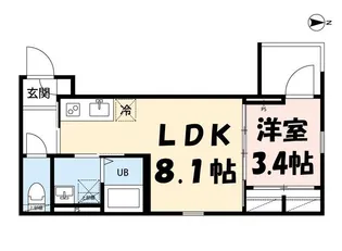 rh Nishiomiya【2階】の間取り
