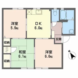フォーレス中野 壱番館【1階】の間取り