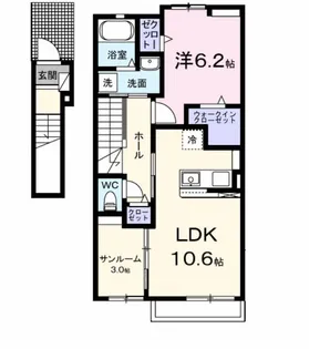 グラース・M【2階】の間取り