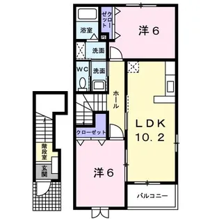 アネックス北門ノーザンコート【2階】の間取り