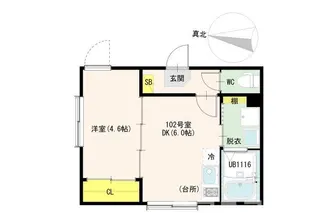 ハーモニーテラス大森II【1階】の間取り