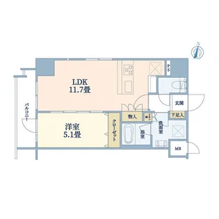 ハーモニーレジデンス錦糸町♯002【6階】の間取り