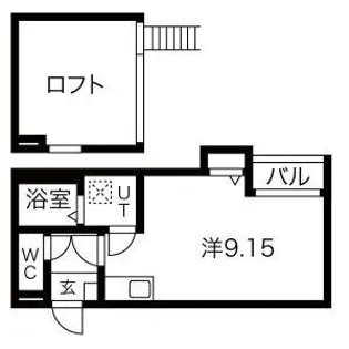 Patina平安通【2階】の間取り