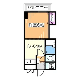 レジデンス川原【6階】の間取り