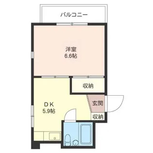 エクセル弥生【2階】の間取り