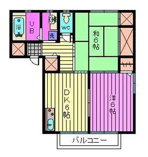 メマリス ソートB棟【1階】の間取り