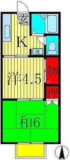 メゾン・ヴェールD【1階】の間取り