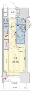 プレサンスTHE久屋大通レジェンド【2階】の間取り